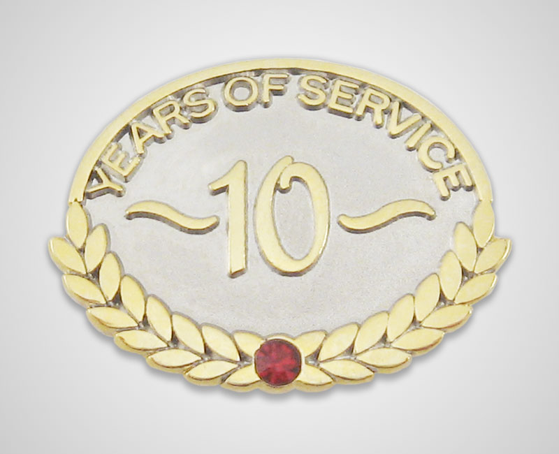 Years of Service Lapel Pins Custom Recognition Jewelry